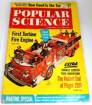 Popular Science Magazine Monthly Booklet February 1961 Vintage. - Image 1 of 4