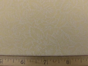 Hellgelb Sm. Blumenmuster/Ton-in-Ton/Markenlos/6 Yard/Neu, 100% Baumwolle - Bild 1 von 2