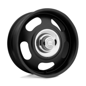 American Racing Vintage VN506 17x9 5x120.65/5x127 12mm Satin Black Wheel - Picture 1 of 2
