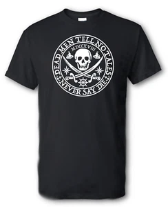 Jolly Roger Never Say Die Shirt Brand New Multiple Sizes and Colors - Picture 1 of 8