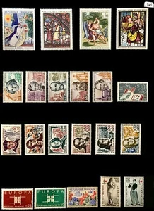 France #YT1368-YT1403 MH 1963 Year Set [1052-1066 1068-1079 B367-B375] - Picture 1 of 2