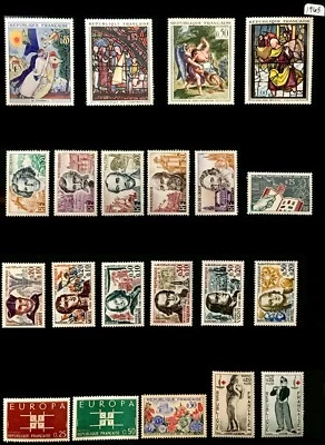 France #YT1368-YT1403 MH 1963 Year Set [1052-1066 1068-1079 B367-B375] - Image 1 of 2