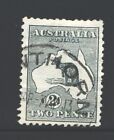 AUSTRALIA 3 SG3 Used 1913 2p gry Kangaroo Wmk Wide Crown Wide A CV$10