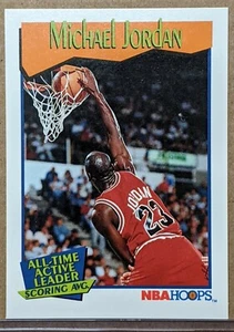 1991-92 NBA Hoops #536 Michael Jordan (líder activo de todos los tiempos) - Imagen 1 de 2