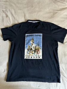 Olympic Games T Shirt London 2012 Museum Collection Black Size Large 1948 - Picture 1 of 8