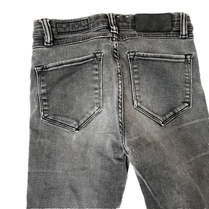 Pantalones de mezclilla ajustados AllSaints Grace para mujer talla 26 negros lavados grunge moto punk gótico - Imagen 1 de 12