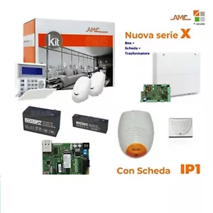 AMC Kit X824IP Centrale 8/24 zone+ Tastiera K-Blue e modulo IP - Foto 1 di 1
