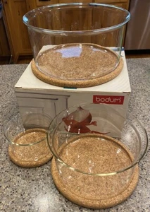 Bodum 3 Piece Hot Pot Set & Coasters For Microwave Oven 0.25L/1.0L/2.5L w/ Box - Picture 1 of 7