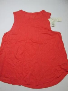 NWT Andeawy Womens Size XL Sleeveless Shirt Red Crew Neck Loose Fit Casual - Picture 1 of 7