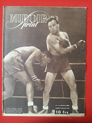 09/07/46 miroir sprint n°7 BOXE MARCEL CERDAN WILLIAMS CYCLISME CAPUT - Photo 1/2