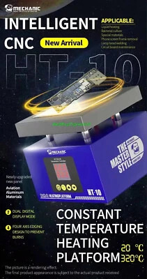 PCB PreHeater HotPlate HotMat SMD Motherboard ReWork ReFlow 100*100mm 200W UK - Image 1 of 4