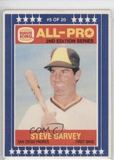 1987 Burger King All-Pro Complete Panel Ron Darling Steve Garvey #5-6