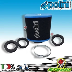 203.0147 FILTRO ARIA AIR BOX BIG EVOLUTION POLINI DIRITTO ATTACCHI DA 28 A 55 m - Foto 1 di 1