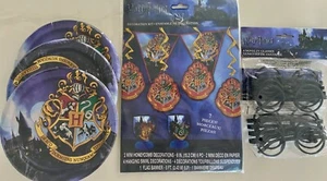 Harry Potter Birthday Party Lot Decorations Favors Glasses Banner Plates Cake - Picture 1 of 4