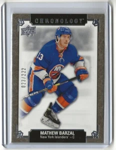 2019 2019-20 Upper Deck Chronology #161 Mathew Barzal 023/222 New York Islanders - Picture 1 of 1