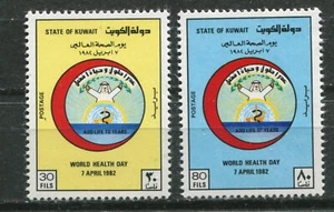 KUWAIT 1982, WELTGESUNDHEITSTAG, ROTER HALBMOND, Scott 886-887, postfrisch - Bild 1 von 1