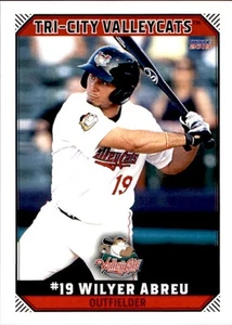 2019 Tri-City ValleyCats Choice #29 Wilyer Abreu Maracaibo Venezuela VZ NM Card - Picture 1 of 2