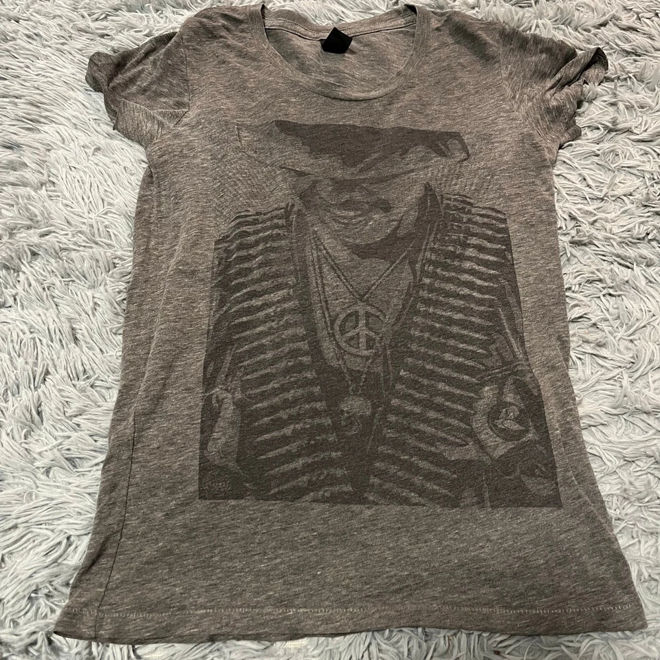 Vintage Y2K Obey Gray Boho Hippie Graphic Tee T-Shirt USA Made Women’s Small - Image 1 of 4