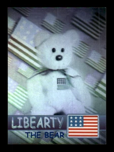 1999 Ty Beanie Babies Series 2 Libearty The Bear Rare Bear Holograms /20001 - Bild 1 von 2