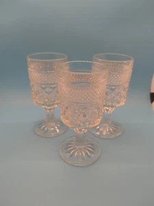 Anchor Hocking Wexford Set Of 3 Wine Water Goblets  Vintage - Picture 1 of 13