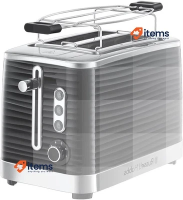 Tostadora Russell Hobbs (2 ranuras extra grandes) Inspire negra 2 rebanadas Foto 1 de 4