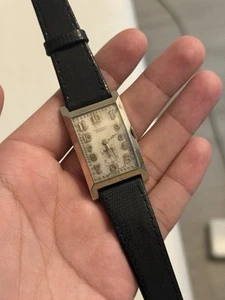 Vintage 1932 Movado Chronometre Jumbo Tank Watch - Picture 1 of 16