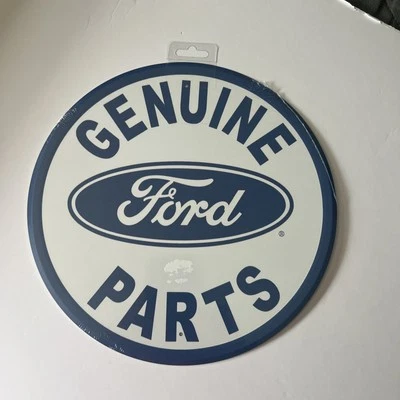 Genuine Ford Parts, Metal Sign Vintage Look, 12 Inch Diameter New￼ - Image 1 of 2