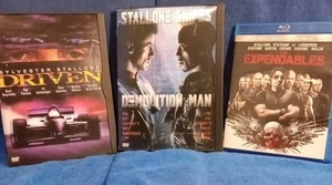 Demolition Man, Driven,DVDs & Expendables Blu-ray Set of 3 Movies - Picture 1 of 6
