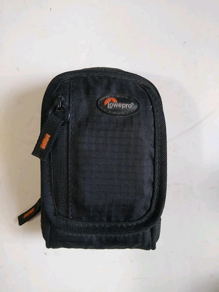 LOWEPRO Belt Camera or Accessories Case Bag Small 5" x 2.25" Black Canvas Pocket - Image 1 of 4