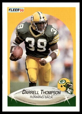 1990 Fleer Update Darrell Thompson Rookie Green Bay Packers #U-99 - Image 1 of 2