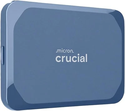 Crucial X10 1TB Portable SSD, Up to 2,100MB/s, USB 3.2 USB-C, 1TB, Blue  - Image 1 of 4