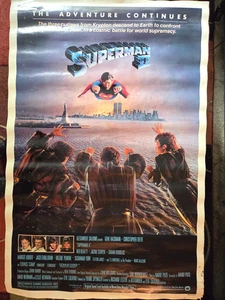 Superman 2 One Sheet Movie Poster / 1981 / Christopher Reeve / Terence Stamp / Gen Zod - Bild 1 von 6