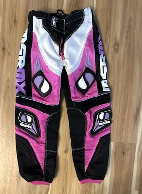 Брюки MSR для девочек размер 22 Starlet мотокросс езда MX розовые/черные молодежные - Изображение 1 из 4