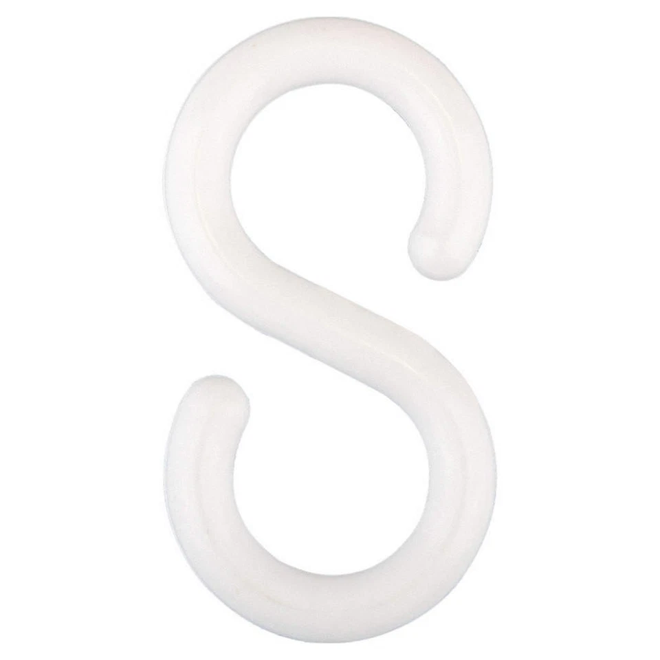 GRAINGER APPROVED 80301-10 S-Hook,3 In.,White,Acetal,PK10 6CDV9 - Image 1 of 1