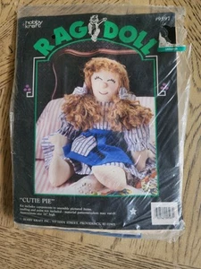 Rag Doll Kit Hobby Kraft Cutie Pie New Vintage #9597 Make Your Own Rag Doll Kit - Picture 1 of 4