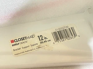 Closetmaid 2853 12" Weiß Regalschiene Halterung Träger 01-82027-00 (1G) - Bild 1 von 6