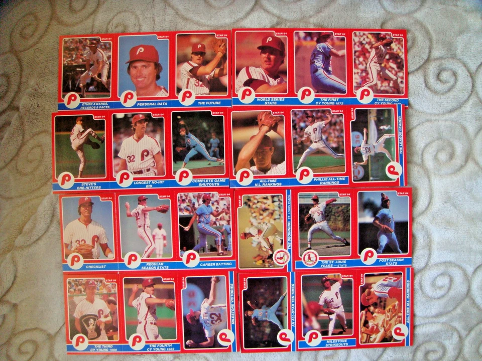 1984 Star Company Steve Carlton set vintage odd oddball uncut panels - Image 1 of 1