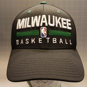 2016 L/XL Adidas Mileaukee Bucks Baloncesto NBA Gorra Bordada - Imagen 1 de 8
