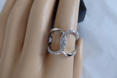 NEW Avon 925 Solid Sterling Silver Size 6 Ring CZ Infinity NVC  MINT Condition ! - Image 1 of 4