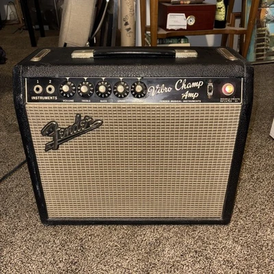 1966 1973 Fender Vibro Champ Amp Blackface Tone Late Transition Hybrid **RAR** - Bild 1 von 4