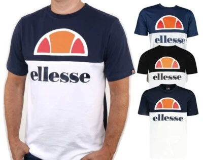 Ellesse Men's Arbatax Retro 80s Short Sleeve T-shirt Summer Tee Cotton Top S-2XL - Image 1 of 4