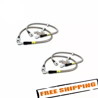 StopTech Set of 4 Front & Rear Stainless Steel Braided Brake Lines - Image 1 of 3