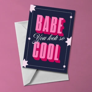 Babe You Look So Cool • Robbers • The 1975 • Greeting Card • 12x17cm • 5x7" - Picture 1 of 2