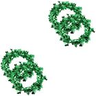  4 Pcs Irish Party Plastic Patricks Day Hanging Decor Front Door Wreath