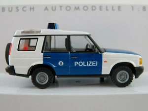 Busch 51917 Land Rover Discovery (1998) "Polizei Thüringen (D)" 1:87/H0 NEU/OVP - Bild 1 von 8
