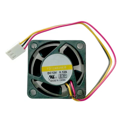 For Y.S Tech FD124020EB 40x40x20mm 12VDC 0.12A Mute Cooling Fan 3pin - Image 1 of 3
