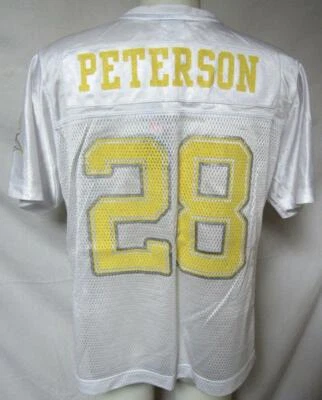 Minnesota Vikings Women Large Reebok Screened Adrian Peterson #28 Jersey A1 2734 - Image 1 of 4