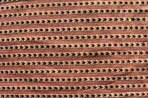 PATRIOTIC STARS STRIPES RED BLUE ECRU PRINT 100% COTTON FABRIC BY THE 1/2 YARD - Picture 1 of 2