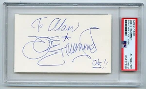 JOE STRUMMER 1999 Signed Index Card THE CLASH HOF PSA/DNA Encapsulated - Picture 1 of 1