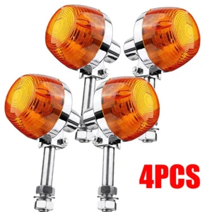 2Pair Turn Signal Light Indicator Amber Lamp For Honda XL100 C70 CT70 CT90 CB350 - Picture 1 of 12